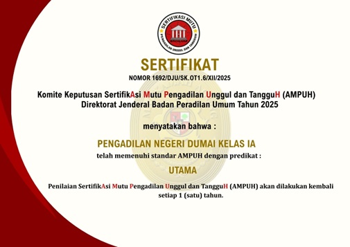 Sertifikat AMPUH PN Dumai 1 001